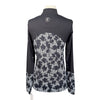 Novella Equestrian 'The Valentina' Long Sleeve Shirt in Black Floral
