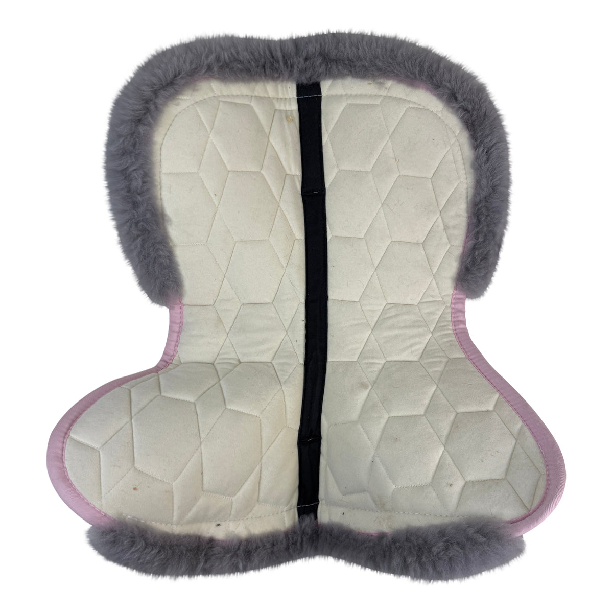 Mattes Custom Half Pad with Rear Trim in Baby Pink/Grey