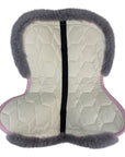 Mattes Custom Half Pad with Rear Trim in Baby Pink/Grey