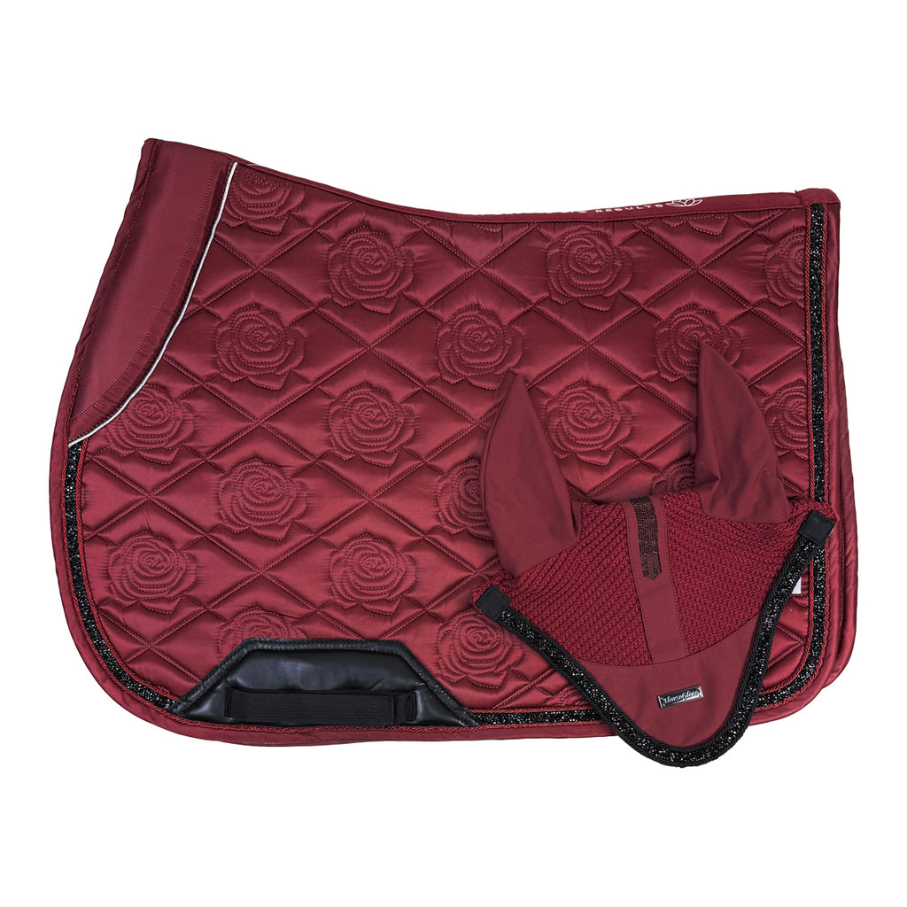 Horse Gloss Jump Pad Set in Burgundy