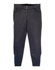SmartPak 'Piper' Knit Mid-Rise Full Seat Breeches in Charcoal