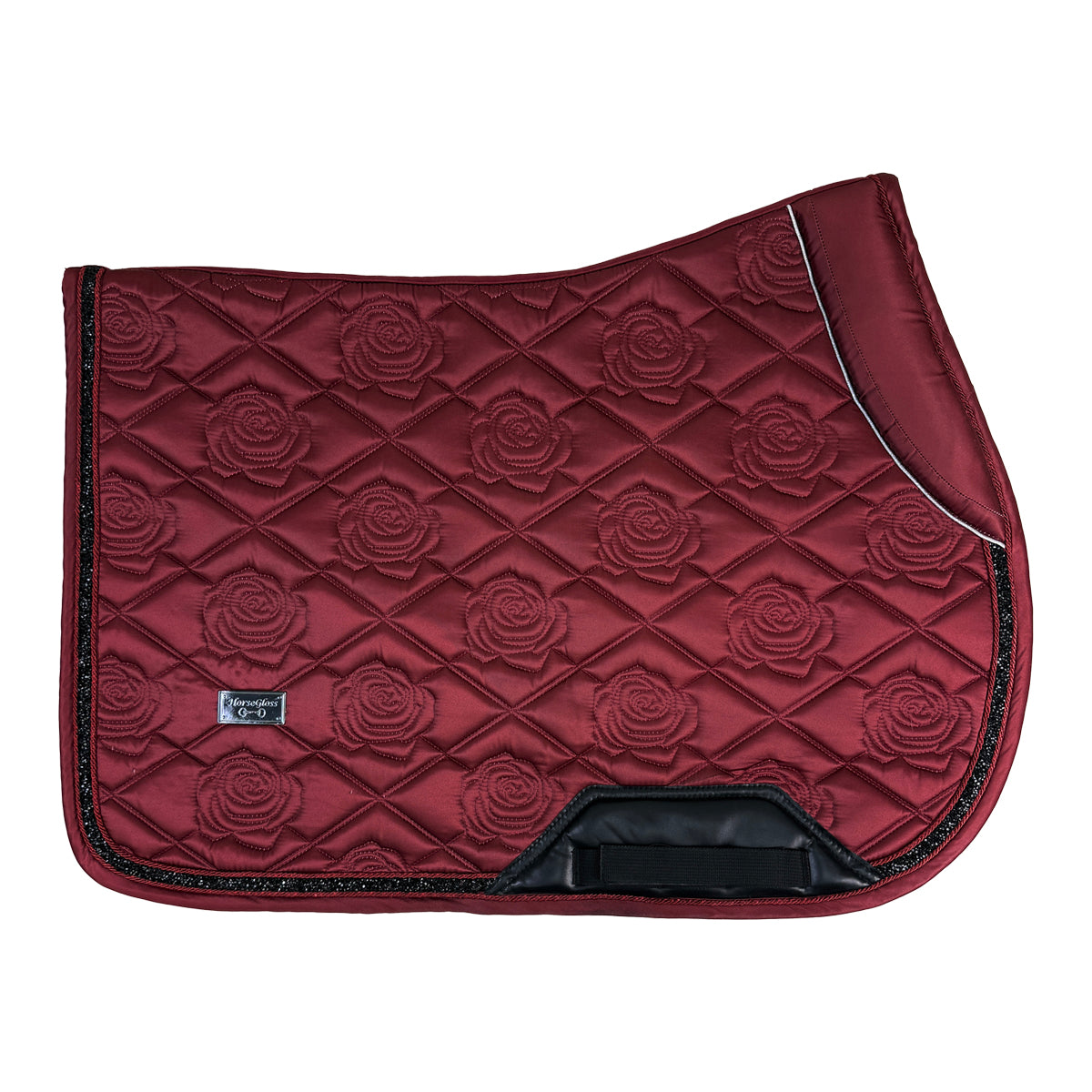Horse Gloss Jump Pad Set in Burgundy