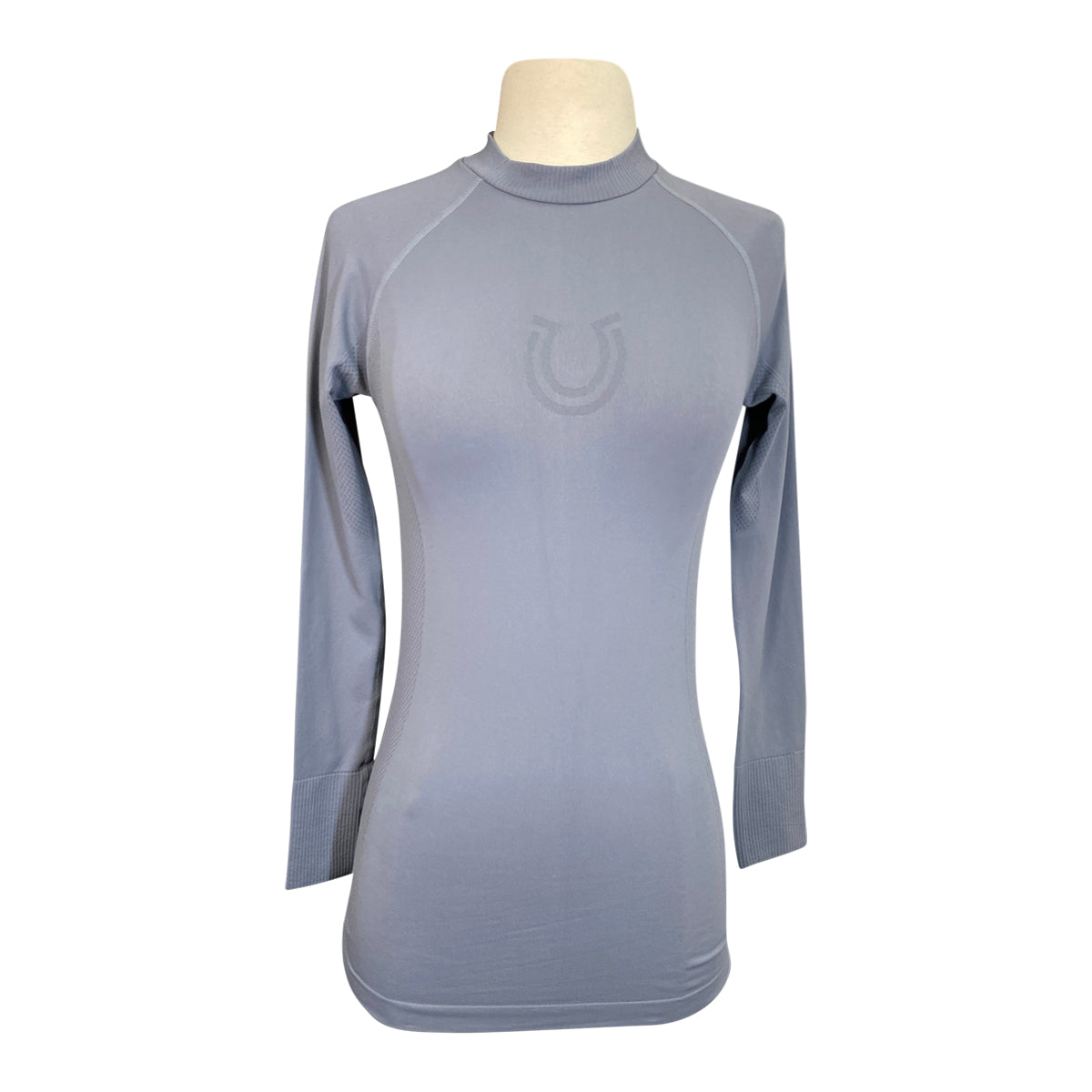 FitEq Long Sleeve Seamless Schooling Top in Slate Blue