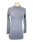 FitEq Long Sleeve Seamless Schooling Top in Slate 