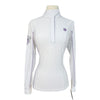 Romfh Chill Factor Long Sleeve Shirt in White/Purple