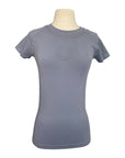 FitEq Short Sleeve Seamless Schooling Top in Slate Blue 
