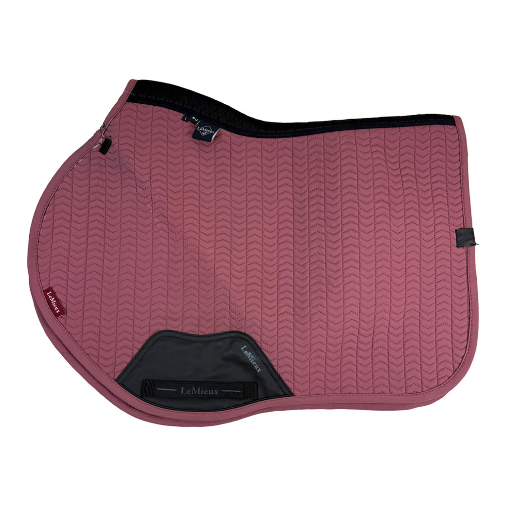 Lemieux 'Euro-Jump Herringbone' Jump Saddle Pad in Rosewood