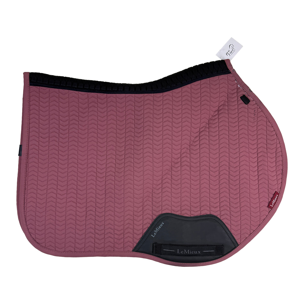 Lemieux 'Euro-Jump Herringbone' Jump Saddle Pad in Rosewood
