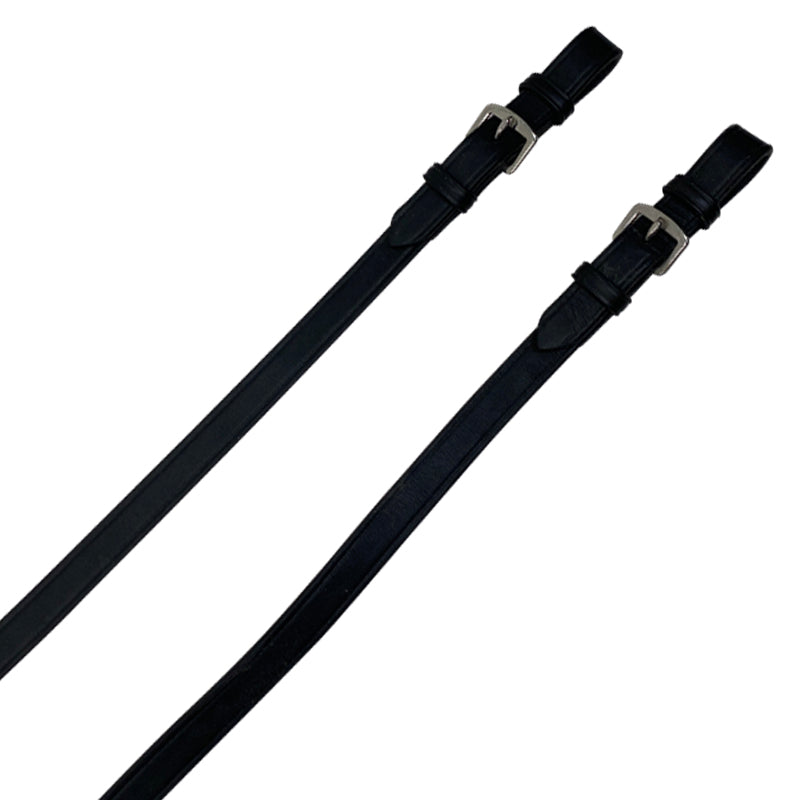 Tory Leather Hand Stop Reins in Black 