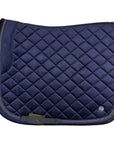 Lara Tweed Velvet Dressage Saddle Pad in Navy Crystals