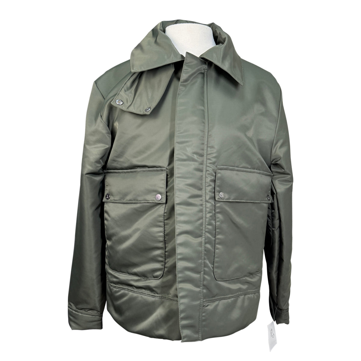 Yagya Short Padded Jacket in Green 