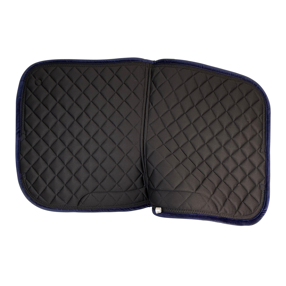 Lara Tweed Velvet Dressage Saddle Pad in Navy Crystals