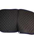 Lara Tweed Velvet Dressage Saddle Pad in Navy Crystals