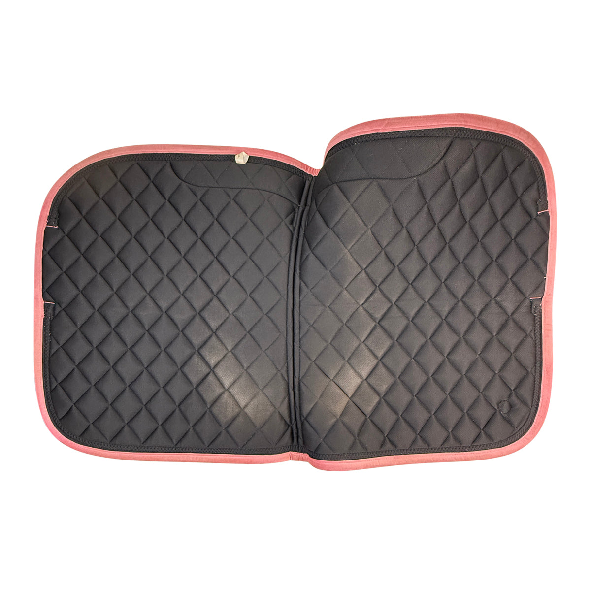 Lara Tweed Velvet Dressage Saddle Pad in Blush
