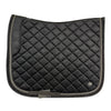 Lara Tweed Velvet Dressage Saddle Pad in Black