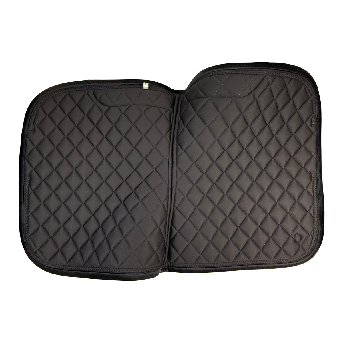 Lara Tweed Velvet Dressage Saddle Pad in Black