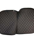Lara Tweed Velvet Dressage Saddle Pad in Black