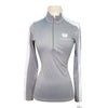 Asmar Equestrian Two-Tone Zip in Grey/White