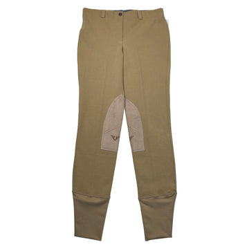 TuffRider Cotton Pull-On Breeches in Tan