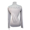 Asmar Equestrian Two-Tone Zip in Grey/White