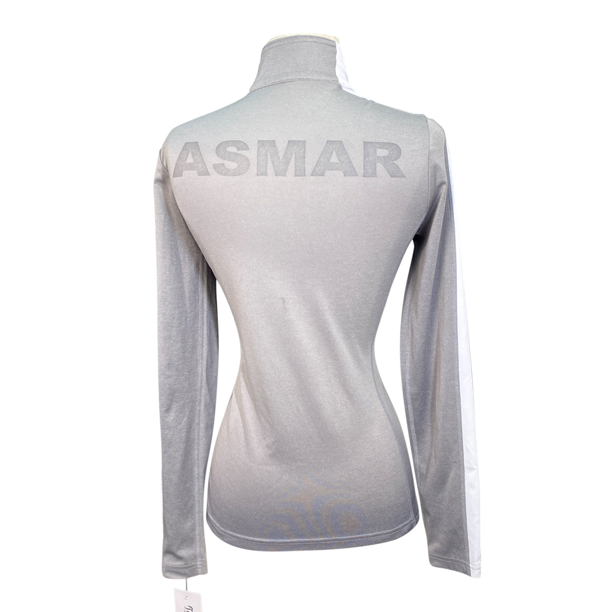 Asmar Equestrian Two-Tone Zip in Grey/White
