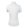Rider's Gene Short Sleeve Jersey Competition Polo in Dark Grey/White