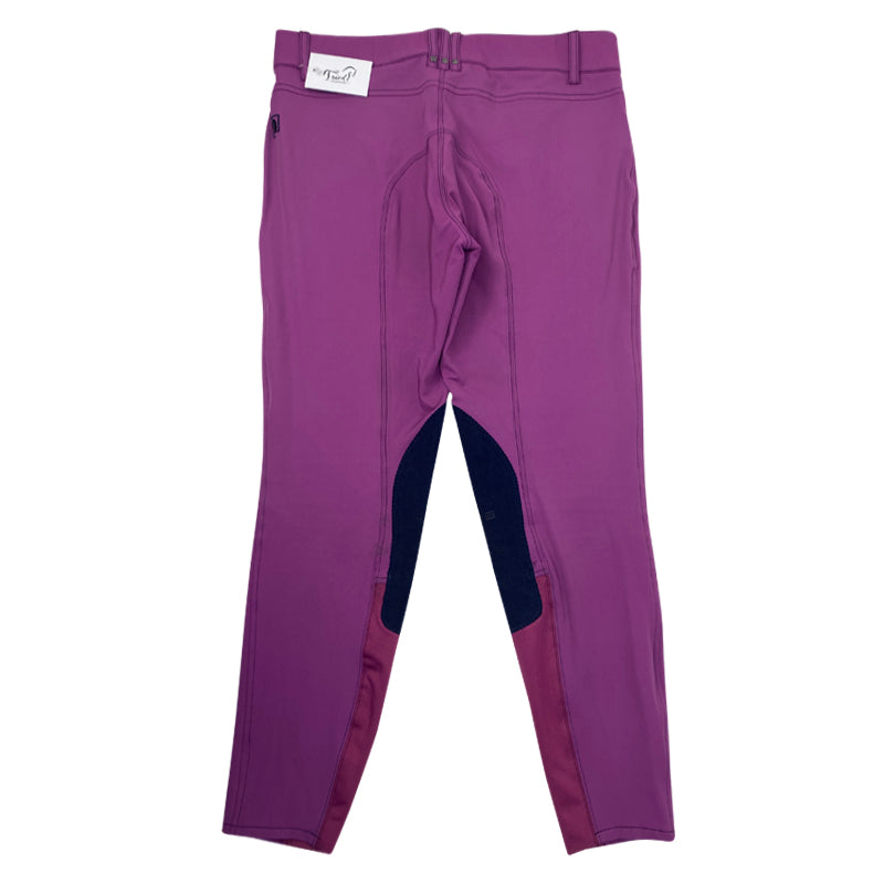Romfh 'Sarafina' Knee Patch Breeches in Mulberry