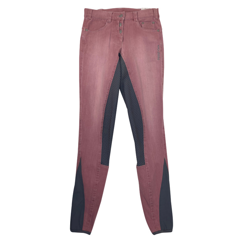 Pikeur 'Fayenne' Jean Breeches in Pink Denim