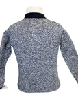 Back of Horseware Ireland Kids Winter Technical Zip Top in Heathered Grey - Children's 7/8