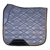 Horse Gloss Dressage Saddle Pad in Satin Steel Blue