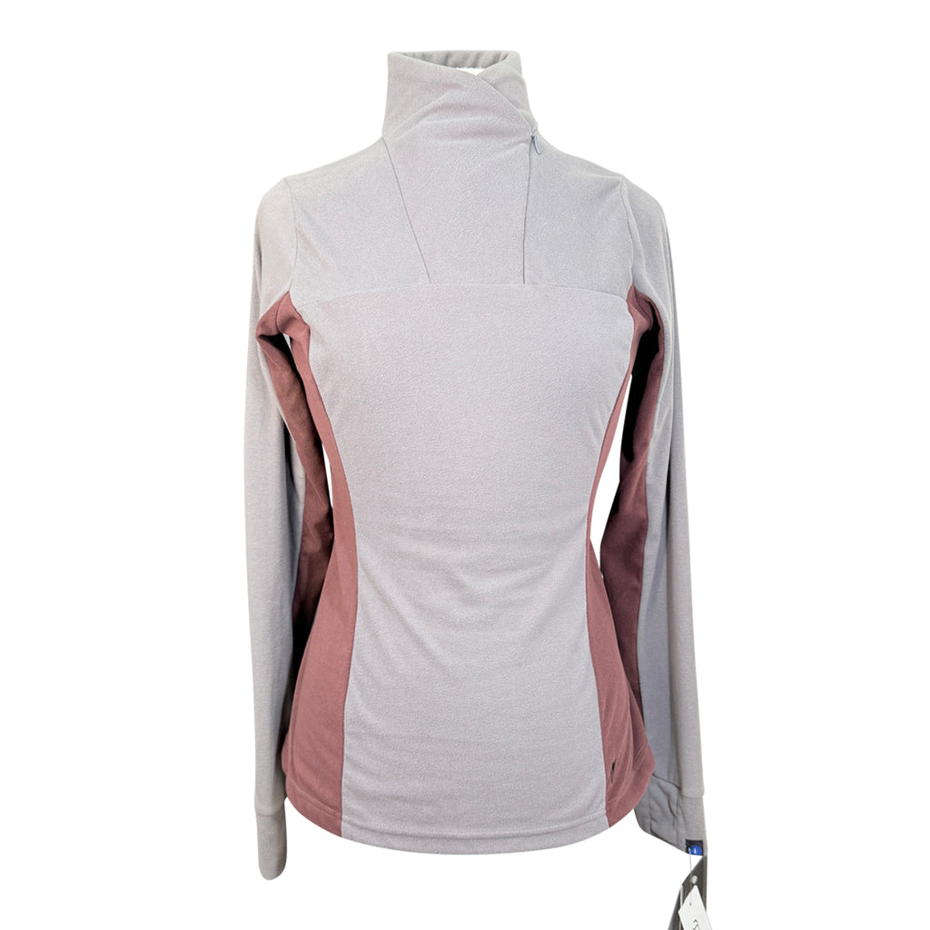 Irideon 'Chinchillaaah' Quarter-Zip Top in Fig/Henna