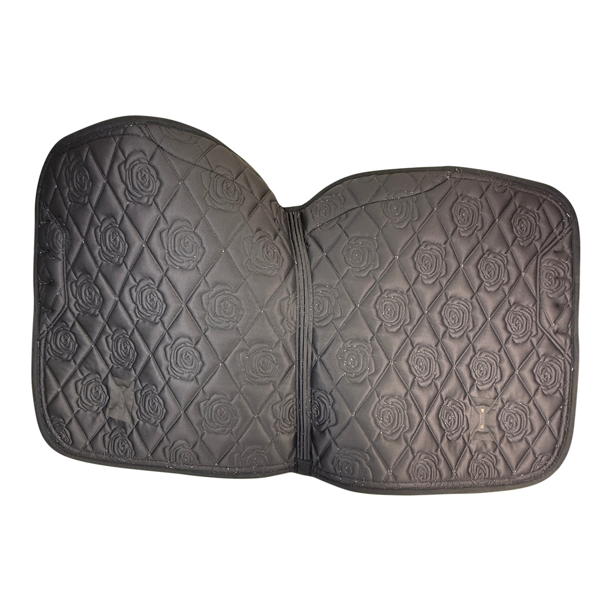 Horse Gloss Dressage Saddle Pad in Satin Steel Blue