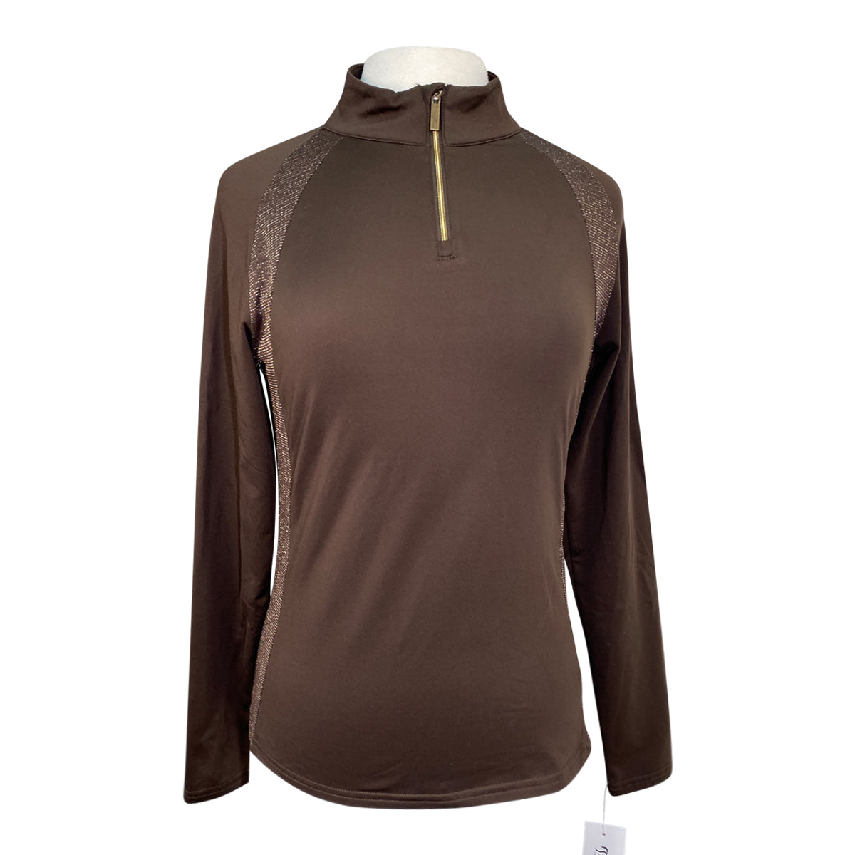 HKM 'Functional' Training Shirt in Brown/Sparkle