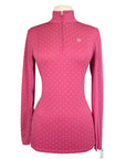 Ariat 'Sunstopper' Sunshirt in Rose Polka-Dots - Women's Medium