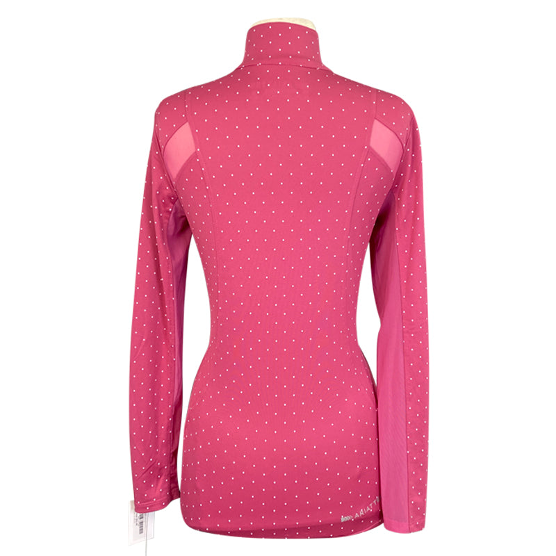 Ariat 'Sunstopper' Sunshirt in Rose Polka-Dots - Women's Medium