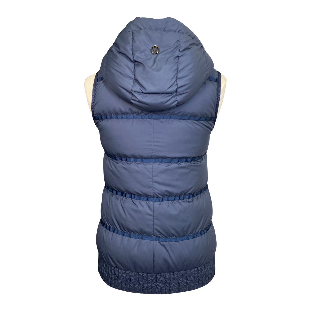 Lululemon 'Chilly Chill' Puffy Vest in Navy w/White Pattern