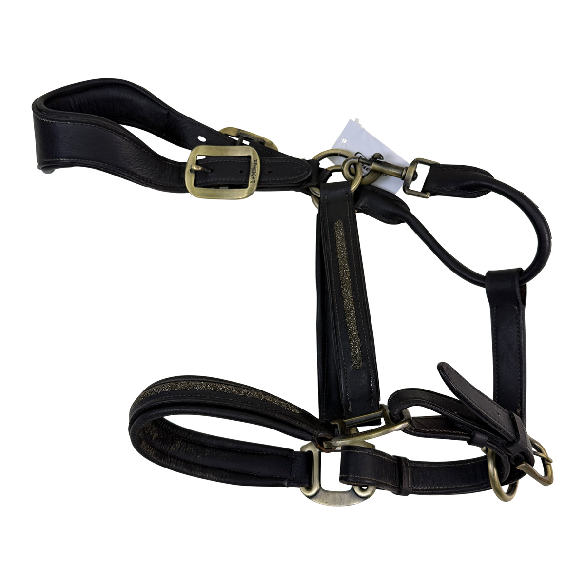 Lemieux Leather Crystal Halter in Brown