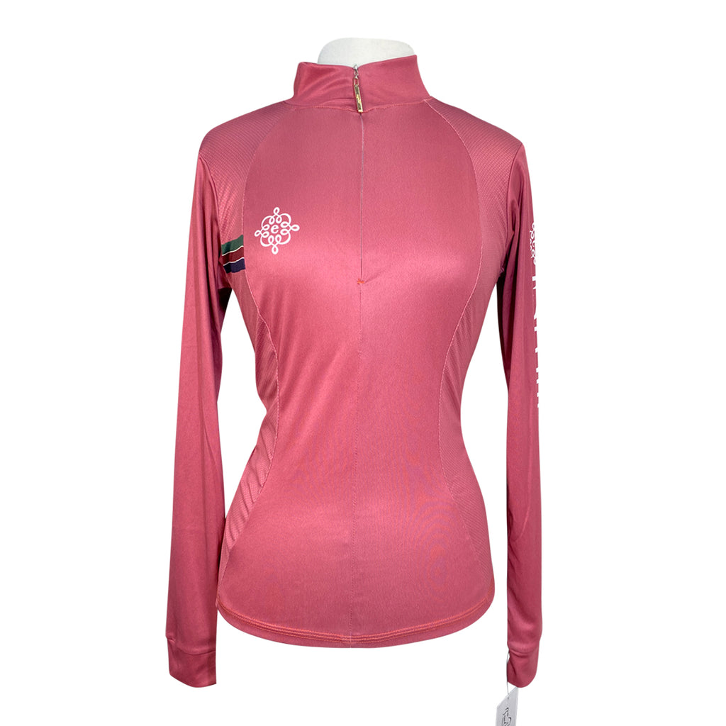 Espoir Lumiere Eternal Collection Quarter Zip Sun Shirt in Mauve