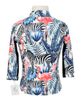 Long Sleeve Sunshirt in Tropical Zebra - Children's Small