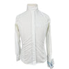 Equine Couture Kelsey Show Shirt in Whit/Aqua 