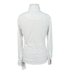 SmartPak Piper Long Sleeve Show Shirt in White/Purple Horse Shoe