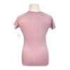 Short Sleeve Seamless Athletic Tee in Mauve