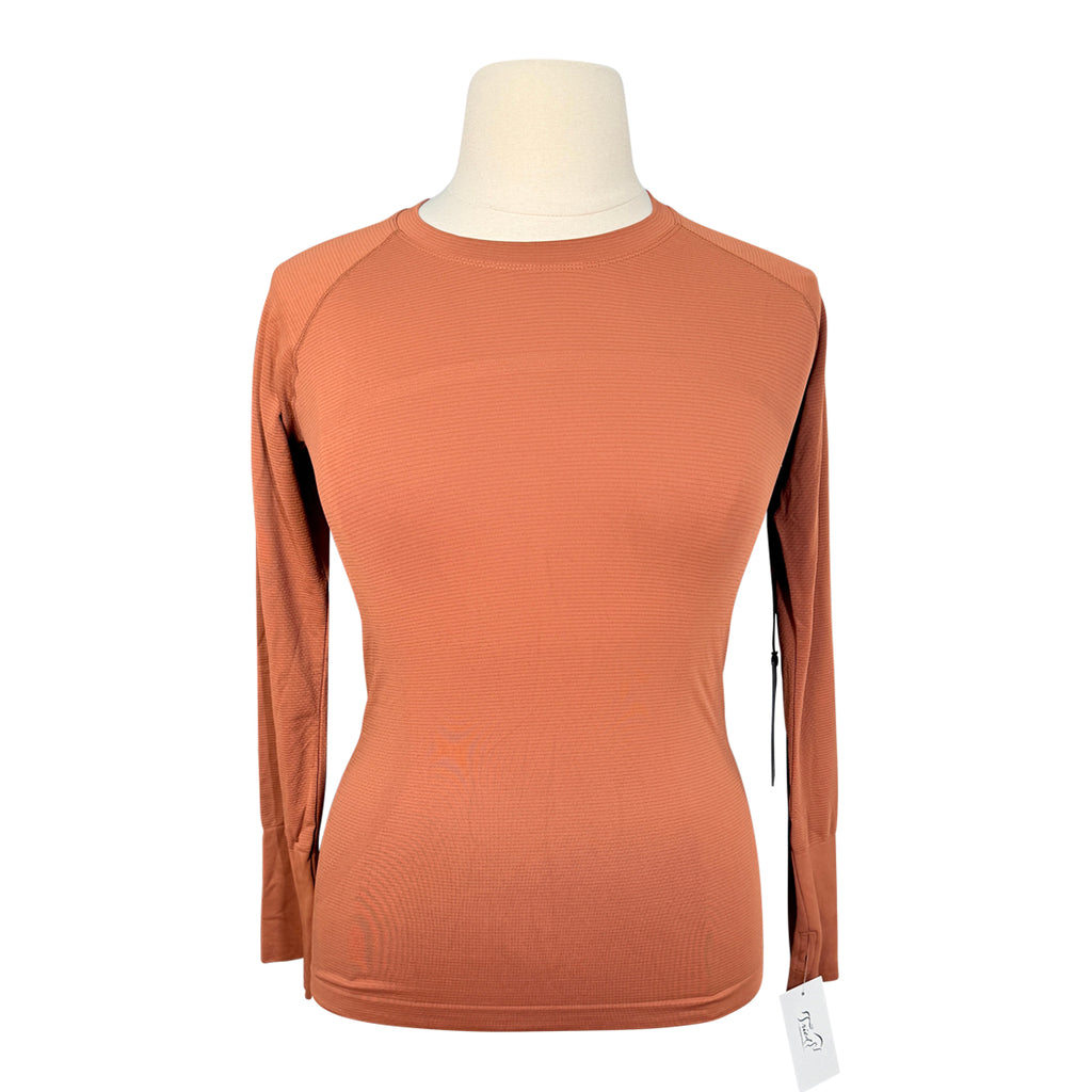 Euphoric Equestrian 'Malibu' Long Sleeve Top in Pumpkin