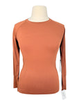 Euphoric Equestrian 'Malibu' Long Sleeve Top in Pumpkin