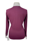 RJ Classics 'Lexi' Long Sleeve Show Shirt in Amaranth