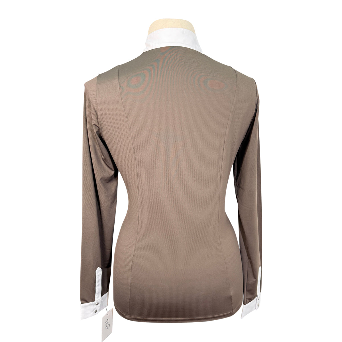 Hannah Childs 'Luna' Long Sleeve Show Shirt in Cappuccino - Women's Large