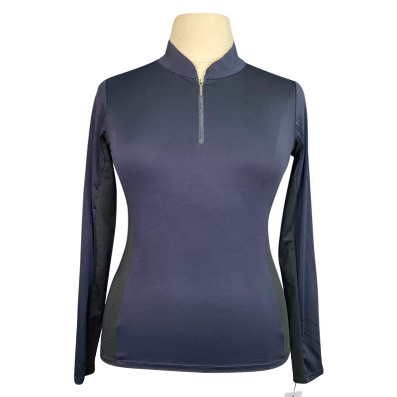 Free Ride Equestrian Sun Shirt in Navy - Women's Large