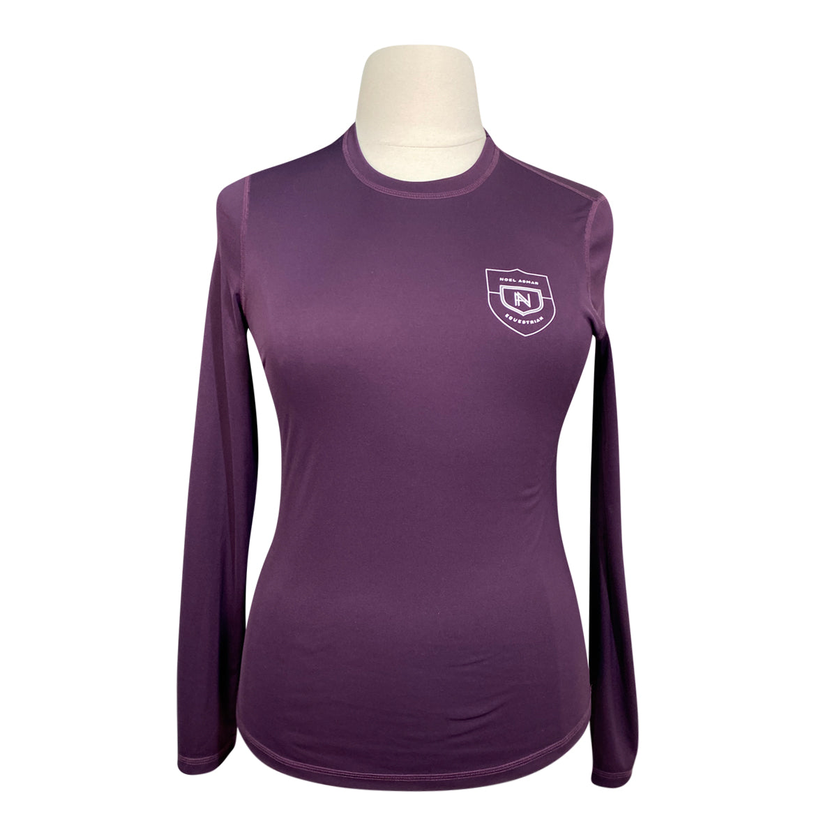 Asmar Equestrian Sustainable Logo Tee in Plum - Women's Medium