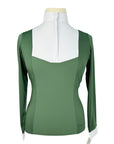 Hannah Childs 'Luna' Long Sleeve Show Shirt in Pine