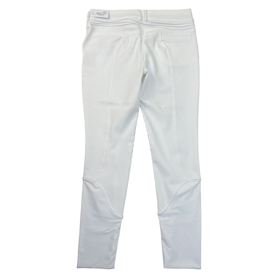 Back of Samshield 'Chloe' Full Seat Breeches in White